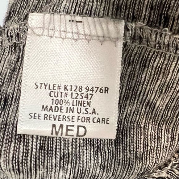 🤑 5/$20 Emma & Sam LF Short Sleeve Striped Ripped Distressed Style Tee Shirt - Picture 6 of 7